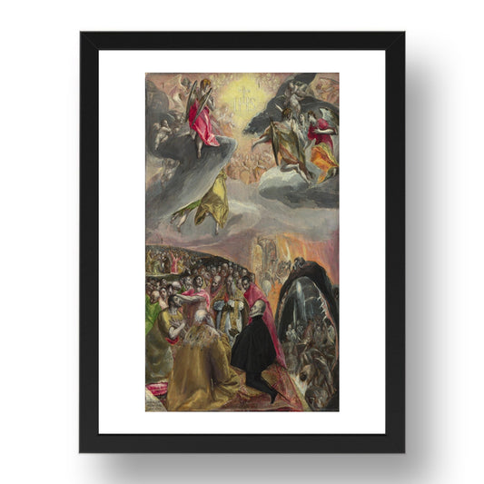 El Greco: The Adoration of the Name of Jesus, Poster in 17x13"(A3) Frame