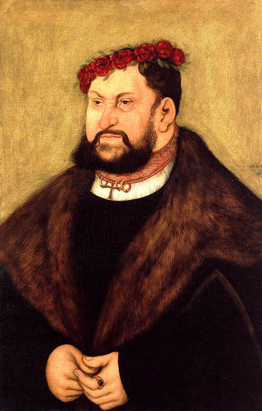 Elector John the Constant of Saxony, vintage artwork by Lucas Cranach the Elder, A3 (16x12") Poster Print