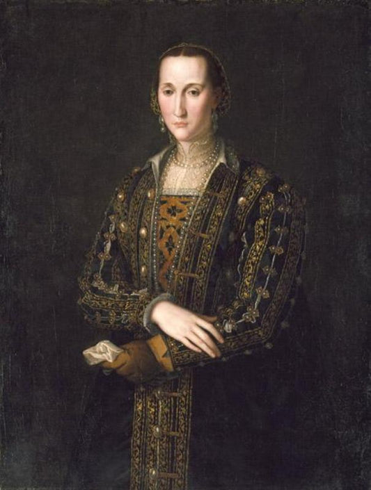 Eleonora di Toledo (1522-1562), vintage artwork by Agnolo Bronzino, A3 (16x12") Poster Print