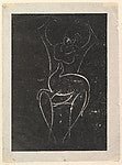 Elie Nadelman , Warsaw 1882–1946 Riverdale, New York):Female Figure Seated 1913–15 , vintage artwork, 16x12"(A3) Poster Print