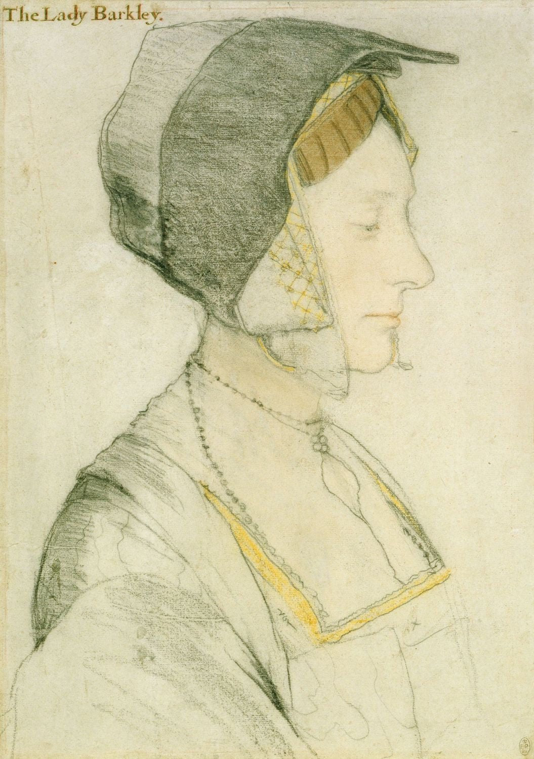 Elizabeth Dauncey, vintage artwork by Hans Holbein the Younger, A3 (16x12") Poster Print