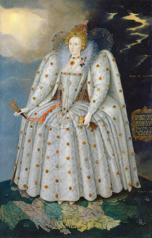 Elizabeth I (1533-1603) ('The Ditchley Portrait'), vintage artwork by Marcus Gheeraerts the Younger, A3 (16x12") Poster Print