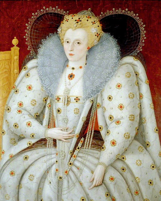 Elizabeth I (1533-1603), vintage artwork by Marcus Gheeraerts the Younger, A3 (16x12") Poster Print