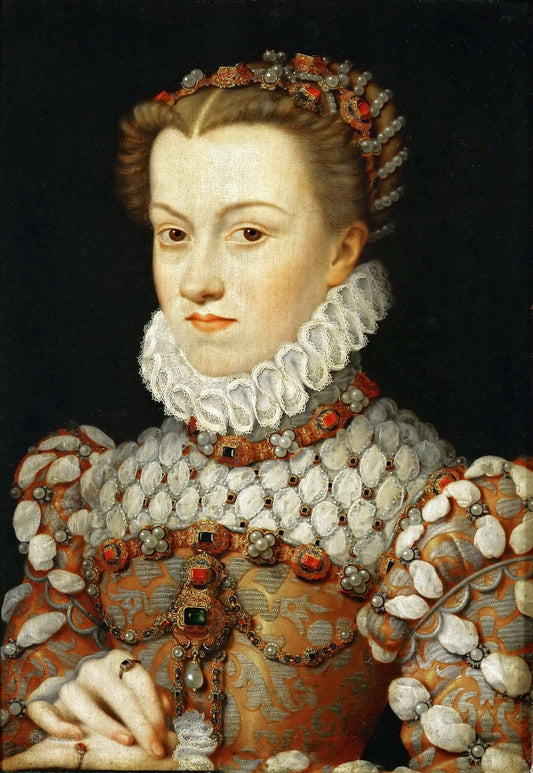Elizabeth of Austria, vintage artwork by Franҫois Clouet, A3 (16x12") Poster Print