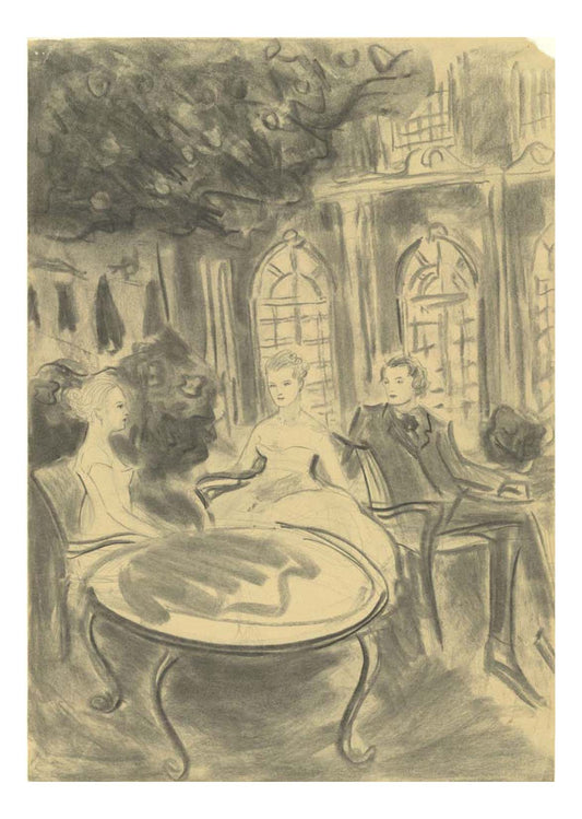 Elizabeth Peyton - The Red and the Black, 16x12" (A3) Poster Print