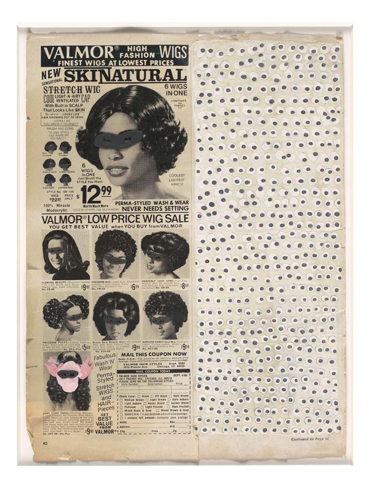 Ellen Gallagher - Skinatural, 16x12" (A3) Poster Print