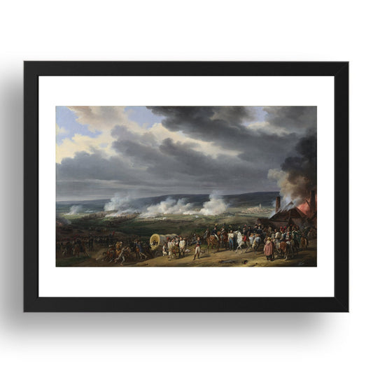 Emile Jean Horace Vernet: The Battle of Jemappes, Poster in 17x13"(A3) Frame
