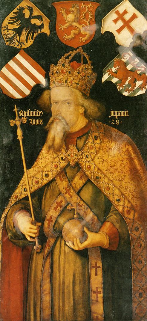 Emperor Sigismund, vintage artwork by Albrecht Dürer, A3 (16x12") Poster Print