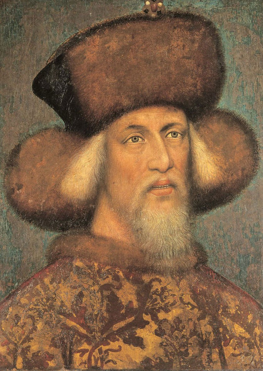 Emperor Sigismund, vintage artwork by Pisanello, A3 (16x12") Poster Print