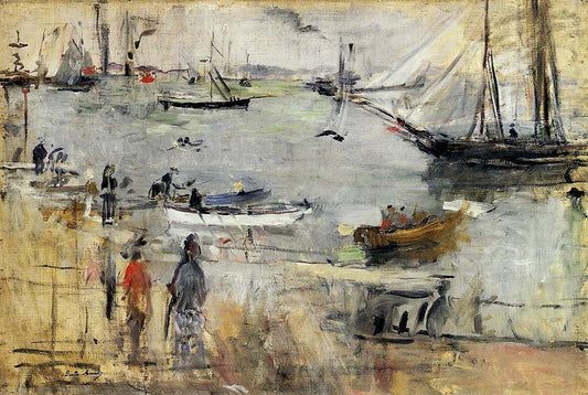 English Seascape - 1875 - Newark Museum USA by Berthe Morisot, vintage art, modern poster print