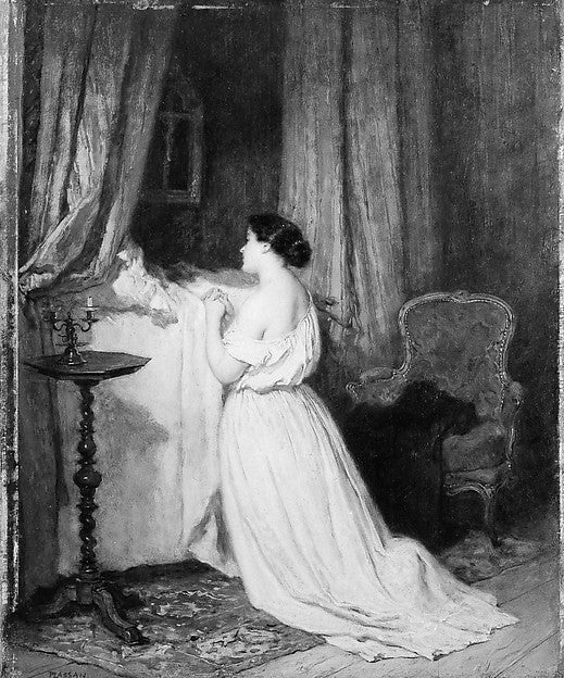 Antoine-Émile Plassan:Mother and Child -16x12"(A3) Poster