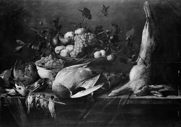 Pieter van Overschee:Still Life of Fruit and Game 1645-16x12"(A3) Poster