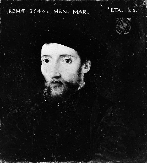 French Painter:Portrait of a Member of the de Thou Family -16x12"(A3) Poster