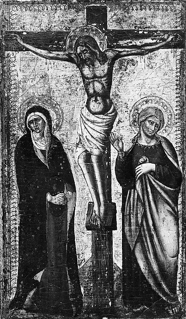Copy after Luca di Tommè di Nuto:The Crucifixion -16x12"(A3) Poster