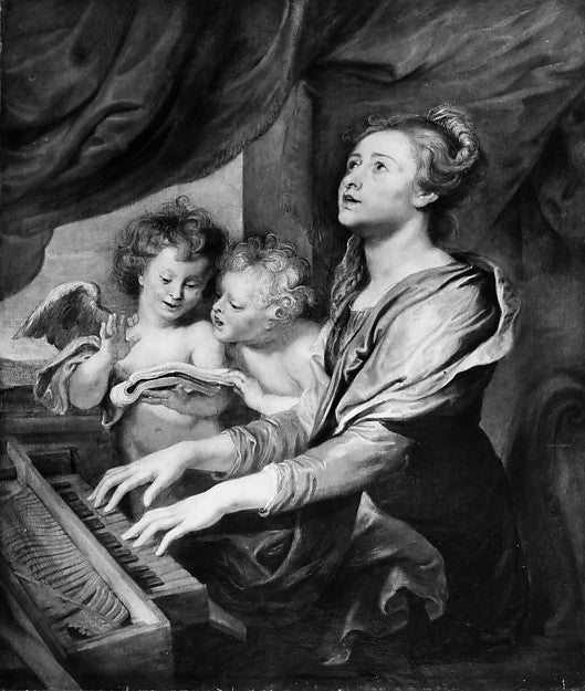 Abraham van Diepenbeeck:Saint Cecilia -16x12"(A3) Poster