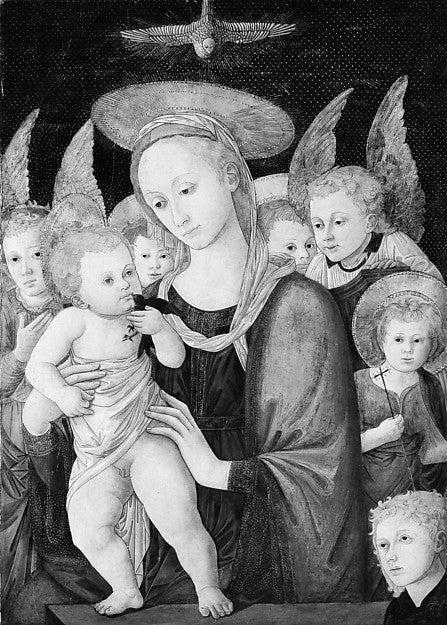 Master called Pseudo-Pier Francesco Fiorentino:Madonna and C-16x12"(A3) Poster
