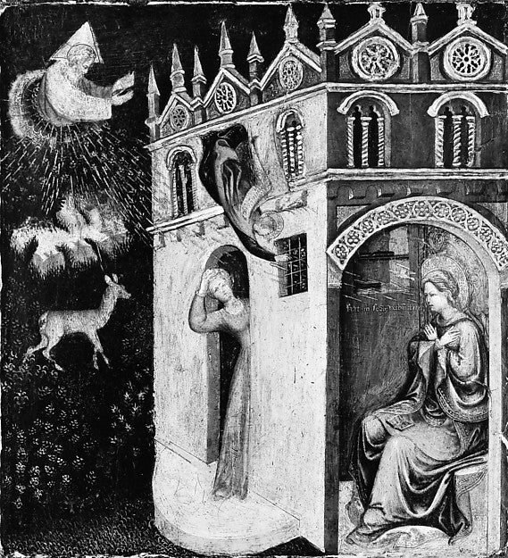 Italian Painter:The Annunciation -16x12"(A3) Poster