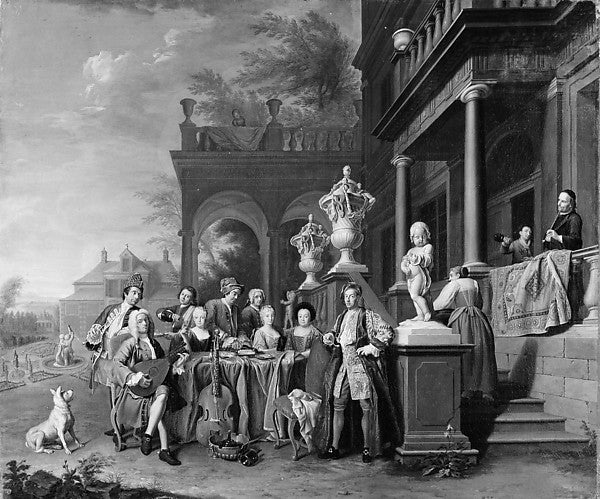 Peter Jacob Horemans:A Musical Gathering at the Court of the-16x12"(A3) Poster