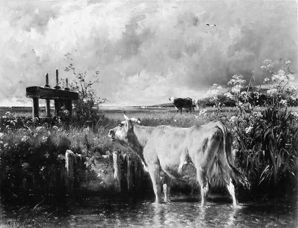 Émile van Marcke:The Flood Gate -16x12"(A3) Poster