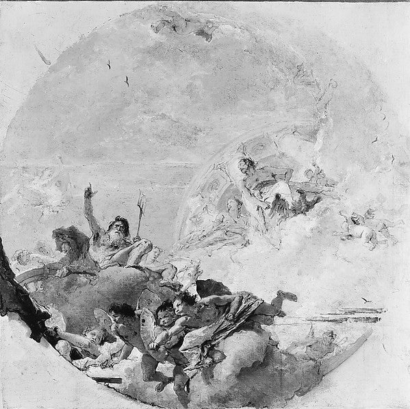 Giovanni Battista Tiepolo:Neptune and the Winds -16x12"(A3) Poster