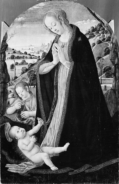 Jacopo del Sellaio:The Nativity late 1480s-16x12"(A3) Poster