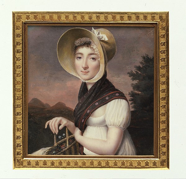 Vincent Bertrand:Portrait of a Woman c1810-16x12"(A3) Poster