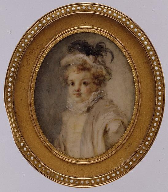 Marie Anne Gérard Fragonard:Portrait of a Boy c1775-16x12"(A3) Poster