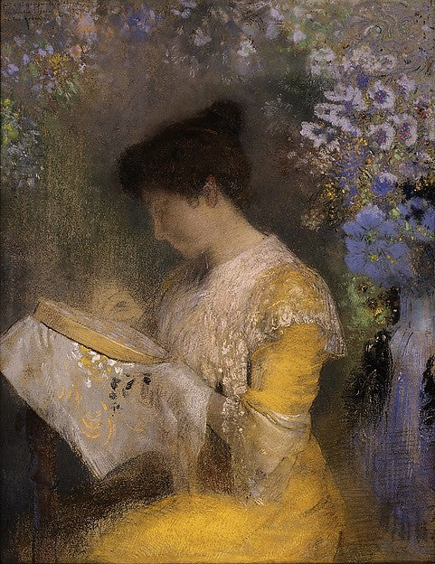 Odilon Redon:Madame Arthur Fontaine 1901-16x12"(A3) Poster