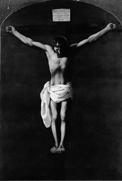 Workshop of Francisco de Zurbarán:The Crucifixion -16x12"(A3) Poster