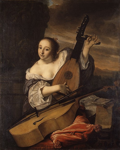 Bartholomeus van der Helst:The Musician 1662-16x12"(A3) Poster