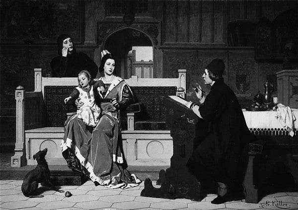 Guillaume Koller:Hugo van der Goes Painting the Portrait of -16x12"(A3) Poster