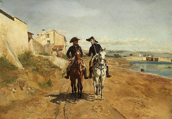 Ernest Meissonier:A General and His Aide-de-camp 1869-16x12"(A3) Poster