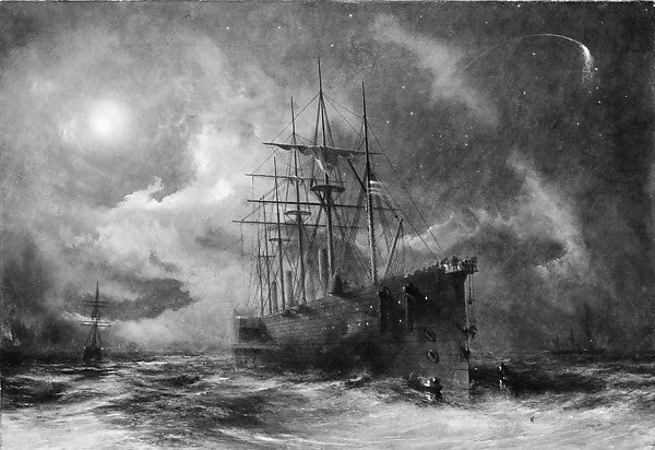 Robert Charles Dudley:Grappling for the Lost Cable c1866-16x12"(A3) Poster