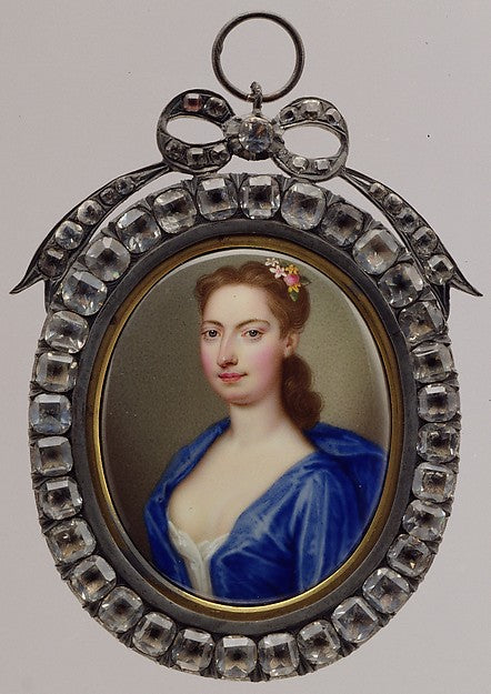Christian Friedrich Zincke:Mrs. Vanderbank c1730-16x12"(A3) Poster