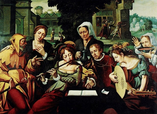 Episodes de la vie du fils prodigue, vintage artwork by Frans Floris, A3 (16x12") Poster Print