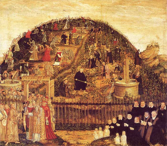 Epitaph for Paul Eber, vintage artwork by Lucas Cranach the Younger, A3 (16x12") Poster Print