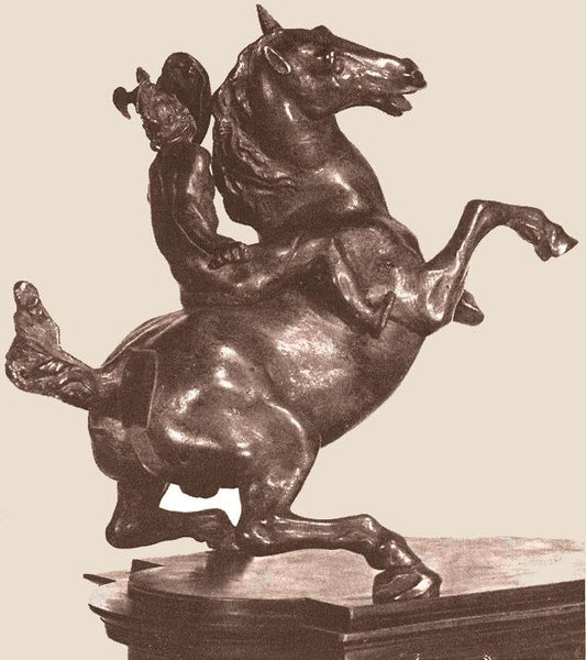 Equestrian Statue, vintage artwork by Leonardo da Vinci, A3 (16x12") Poster Print