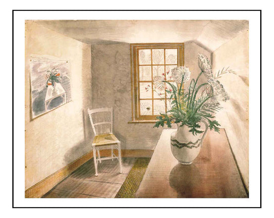 flowers vasetable room by Eric Ravilious -A3 Poster