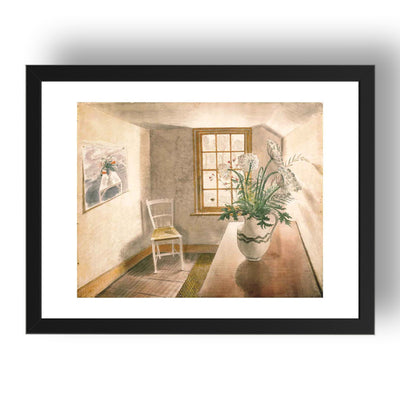 flowersvasetableroom by Eric Ravilious, 17x13" Frame