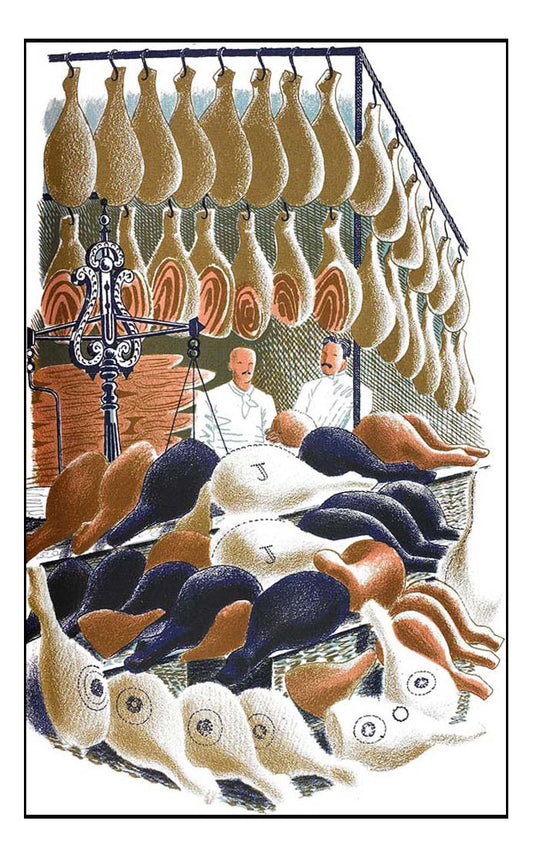 High Street Series: hams by Eric Ravilious - A3 Poster