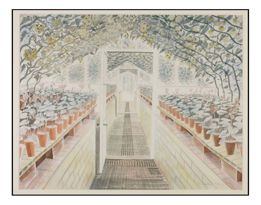 Eric Ravilious 'The Greenhouse ', 1935 by Eric Ravilious