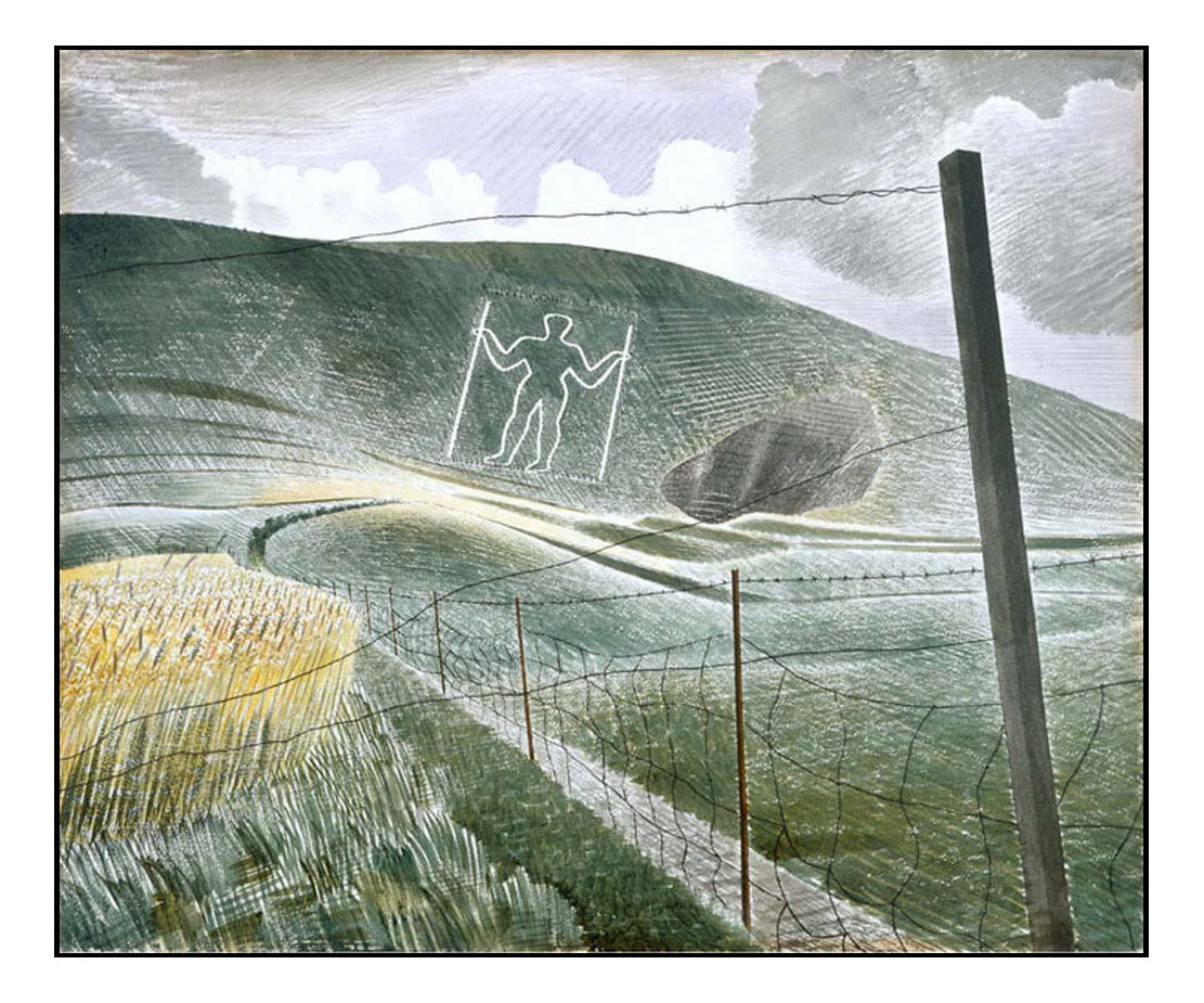 Wilmington Giant by Eric Ravilious - A3 Poster