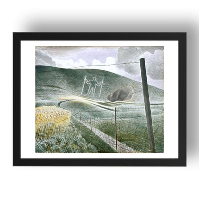 the wilmington giant by Eric Ravilious, 17x13" Frame