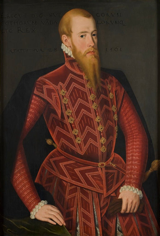 Erik XIV, King of Sweden, vintage artwork by Domenicus Verwilt, A3 (16x12") Poster Print