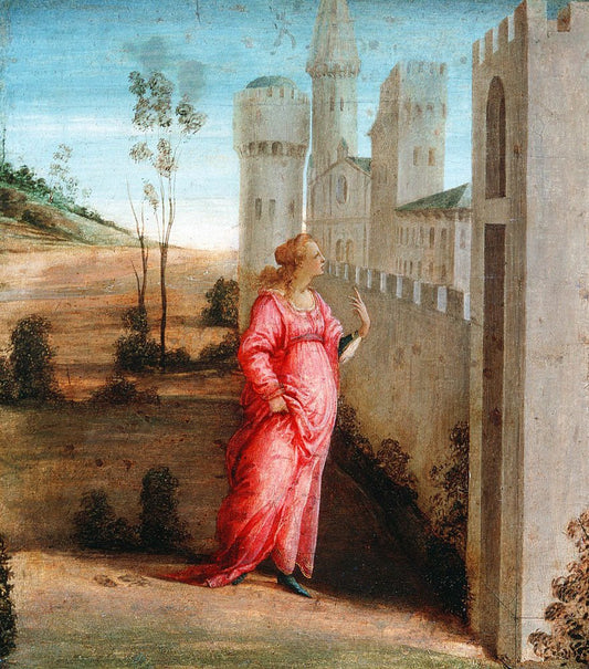 Esther at the Palace Gate, vintage artwork by Filippino Lippi, A3 (16x12") Poster Print