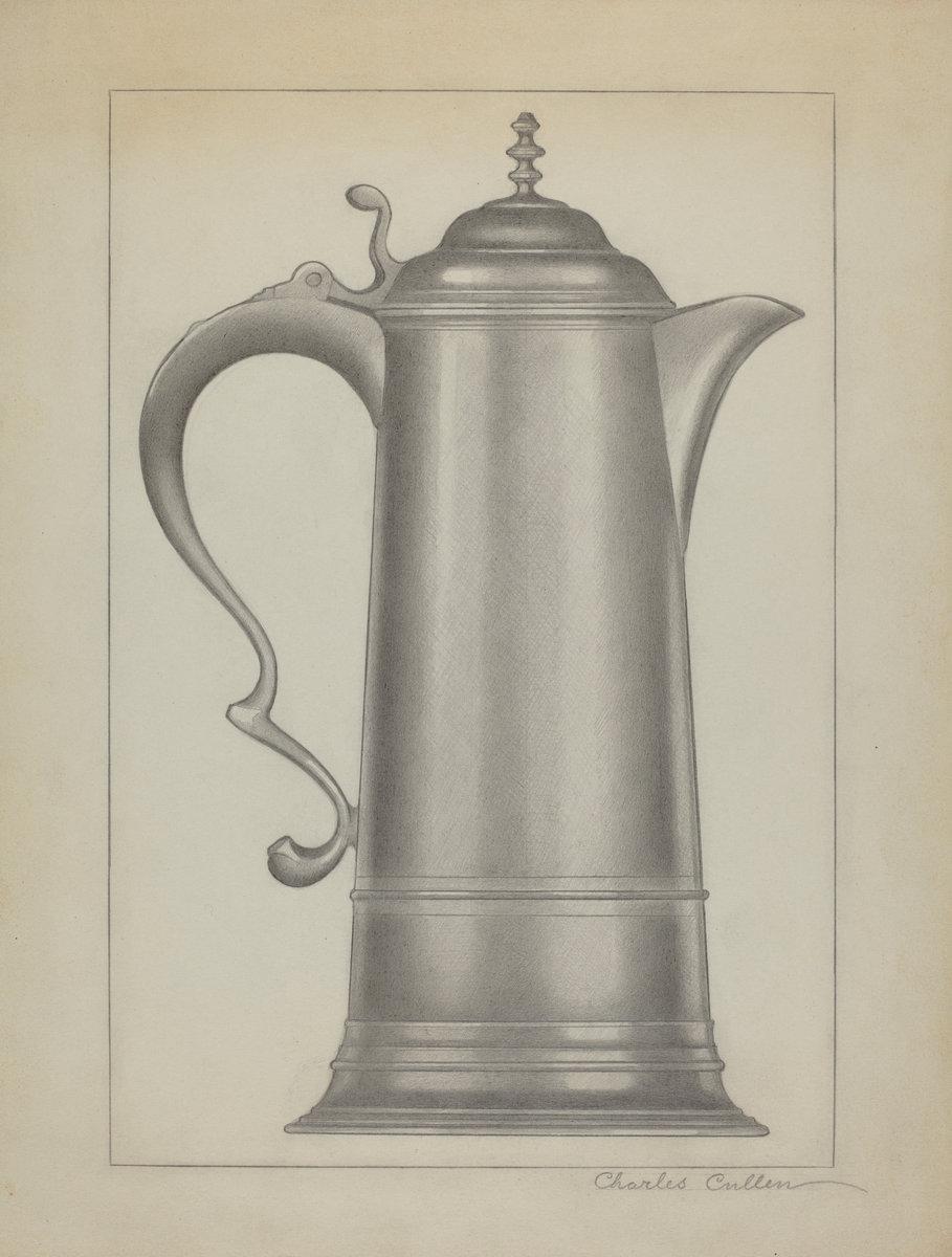 Eugene Barrell:Pewter Flagon,16x12"(A3) Poster