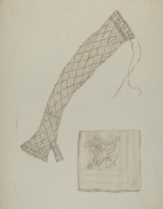 Eva Wilson:Economy Handkerchief and Mitts,16x12"(A3) Poster