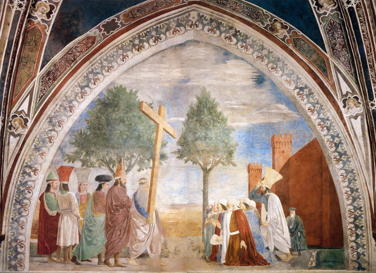 Exaltation of the Cross, vintage artwork by Piero della Francesca, A3 (16x12") Poster Print