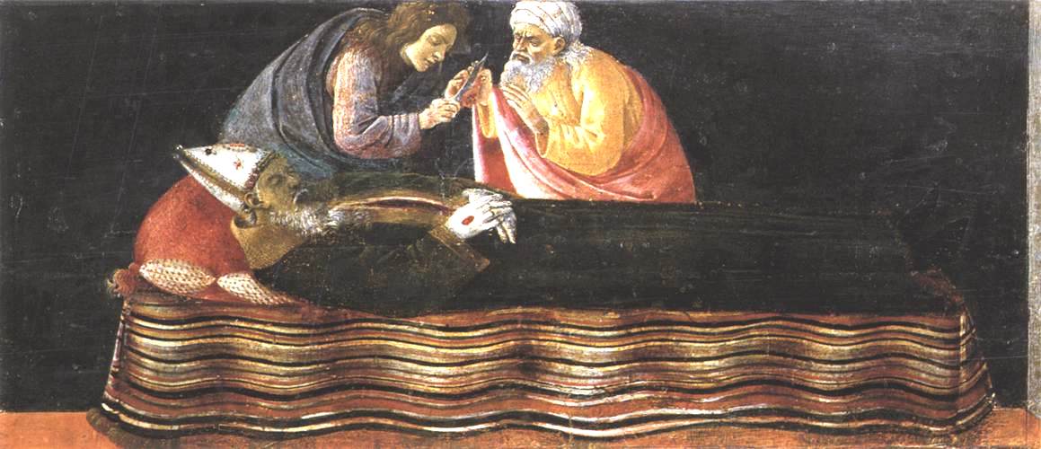 Extraction of St Ignatius' Heart, vintage artwork by Sandro Botticelli, A3 (16x12") Poster Print