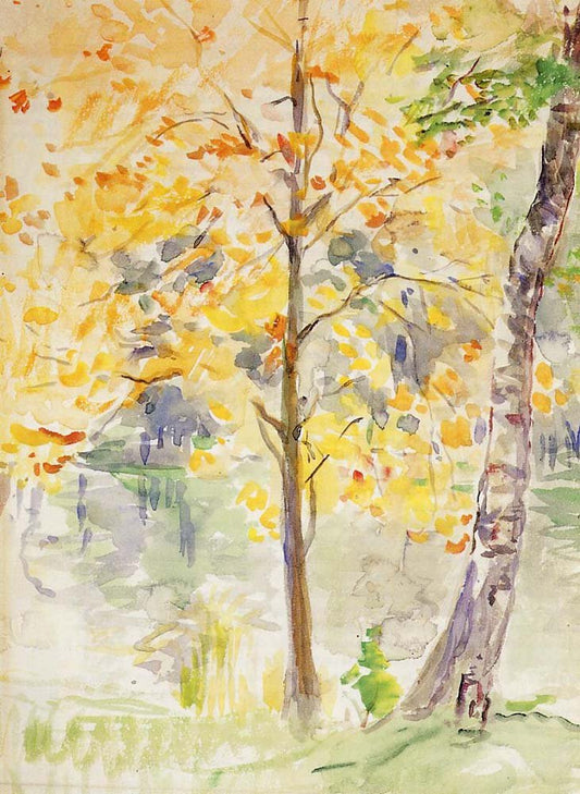 Fall Colors in the Bois de Boulogne - 1888 - by Berthe Morisot, vintage art, modern poster print